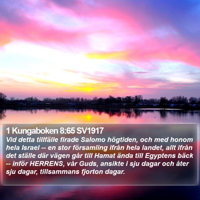 1 Kungaboken 8:65 SV1917 Bible Verse Image