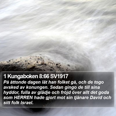 1 Kungaboken 8:66 SV1917 Bible Verse Image