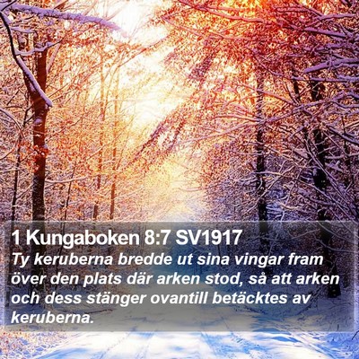1 Kungaboken 8:7 SV1917 Bible Verse Image