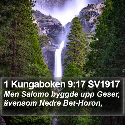 1 Kungaboken 9:17 SV1917 Bible Verse Image