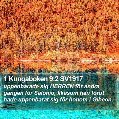 1 Kungaboken 9:2 SV1917 Bible Verse Image