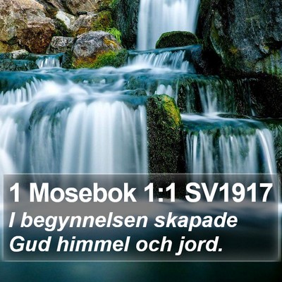 1 Mosebok 1:1 SV1917 Bible Verse Image