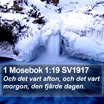 1 Mosebok 1:19 SV1917 Bible Verse Image