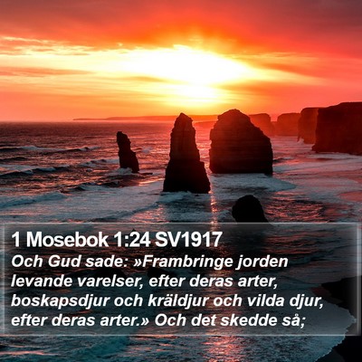 1 Mosebok 1:24 SV1917 Bible Verse Image