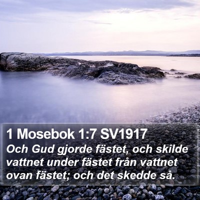 1 Mosebok 1:7 SV1917 Bible Verse Image