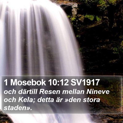 1 Mosebok 10:12 SV1917 Bible Verse Image