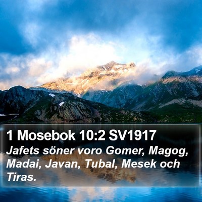 1 Mosebok 10:2 SV1917 Bible Verse Image