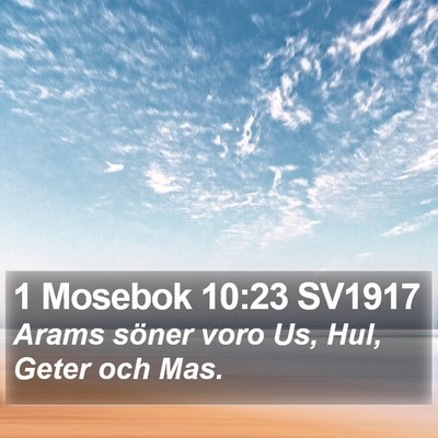 1 Mosebok 10:23 SV1917 Bible Verse Image