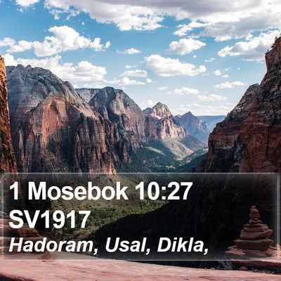 1 Mosebok 10:27 SV1917 Bible Verse Image