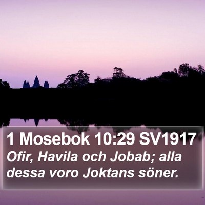 1 Mosebok 10:29 SV1917 Bible Verse Image