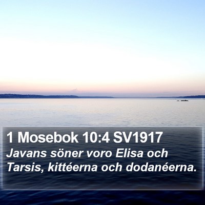 1 Mosebok 10:4 SV1917 Bible Verse Image