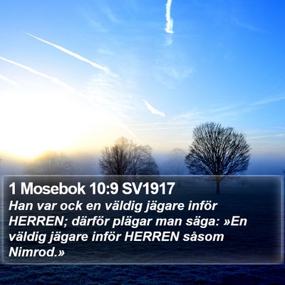 1 Mosebok 10:9 SV1917 Bible Verse Image