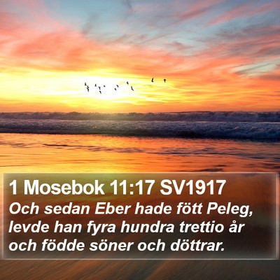1 Mosebok 11:17 SV1917 Bible Verse Image