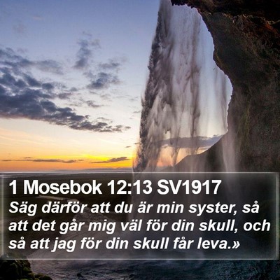 1 Mosebok 12:13 SV1917 Bible Verse Image