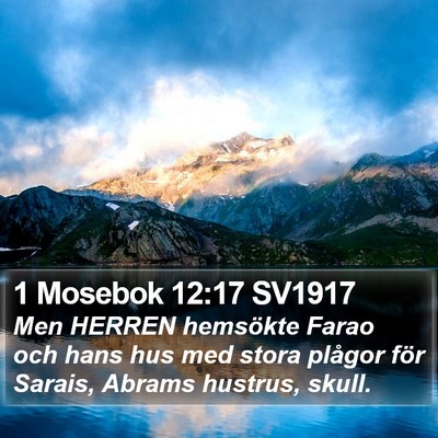 1 Mosebok 12:17 SV1917 Bible Verse Image