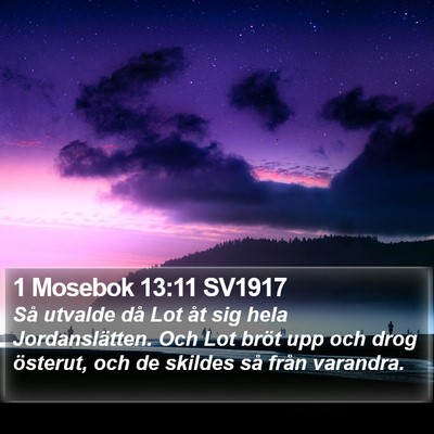 1 Mosebok 13:11 SV1917 Bible Verse Image