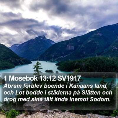 1 Mosebok 13:12 SV1917 Bible Verse Image