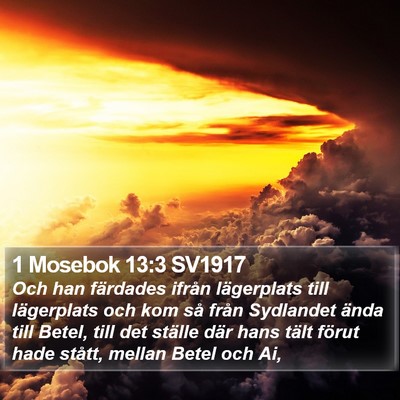 1 Mosebok 13:3 SV1917 Bible Verse Image