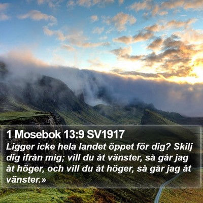 1 Mosebok 13:9 SV1917 Bible Verse Image