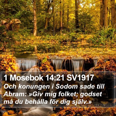 1 Mosebok 14:21 SV1917 Bible Verse Image