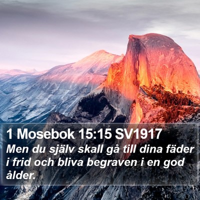 1 Mosebok 15:15 SV1917 Bible Verse Image