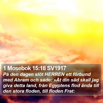 1 Mosebok 15:18 SV1917 Bible Verse Image