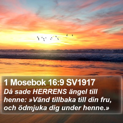 1 Mosebok 16:9 SV1917 Bible Verse Image