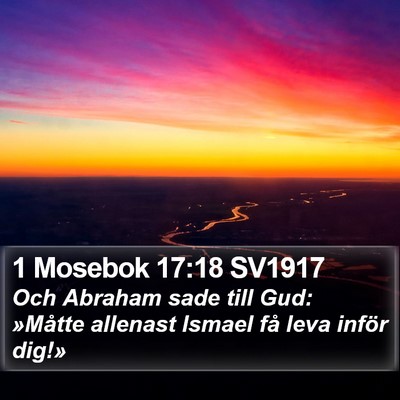 1 Mosebok 17:18 SV1917 Bible Verse Image