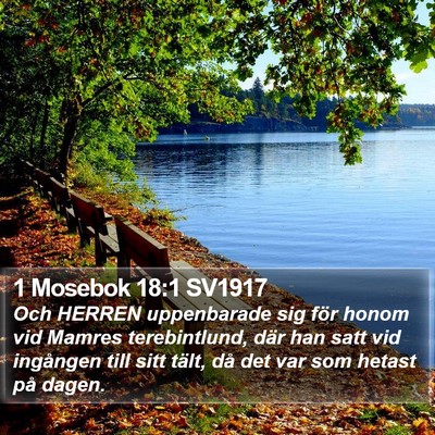 1 Mosebok 18:1 SV1917 Bible Verse Image