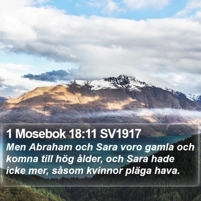 1 Mosebok 18:11 SV1917 Bible Verse Image