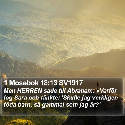 1 Mosebok 18:13 SV1917 Bible Verse Image