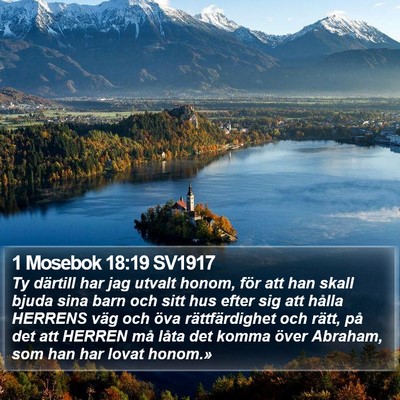 1 Mosebok 18:19 SV1917 Bible Verse Image