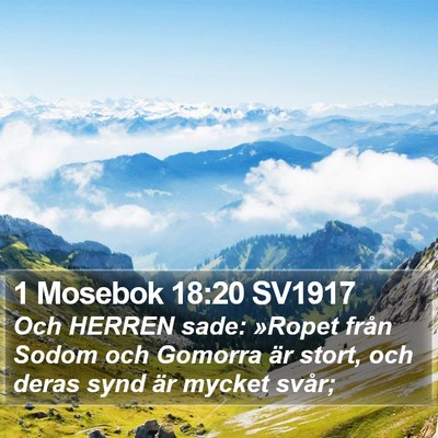 1 Mosebok 18:20 SV1917 Bible Verse Image