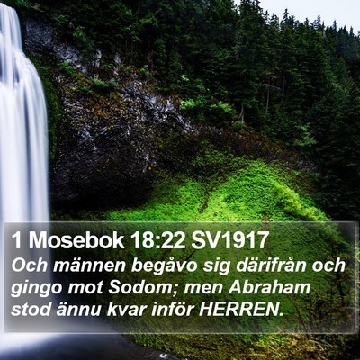 1 Mosebok 18:22 SV1917 Bible Verse Image