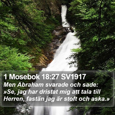 1 Mosebok 18:27 SV1917 Bible Verse Image