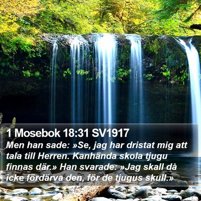 1 Mosebok 18:31 SV1917 Bible Verse Image