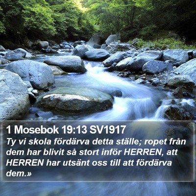 1 Mosebok 19:13 SV1917 Bible Verse Image