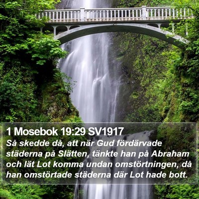 1 Mosebok 19:29 SV1917 Bible Verse Image