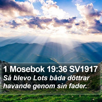 1 Mosebok 19:36 SV1917 Bible Verse Image