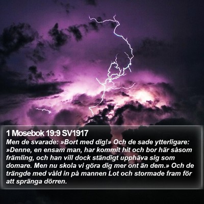 1 Mosebok 19:9 SV1917 Bible Verse Image