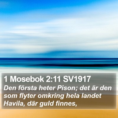 1 Mosebok 2:11 SV1917 Bible Verse Image