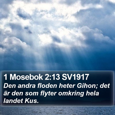 1 Mosebok 2:13 SV1917 Bible Verse Image
