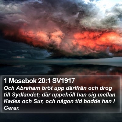 1 Mosebok 20:1 SV1917 Bible Verse Image