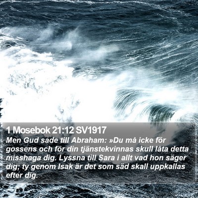 1 Mosebok 21:12 SV1917 Bible Verse Image