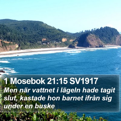 1 Mosebok 21:15 SV1917 Bible Verse Image