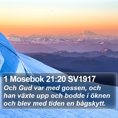 1 Mosebok 21:20 SV1917 Bible Verse Image