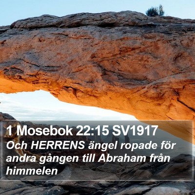 1 Mosebok 22:15 SV1917 Bible Verse Image
