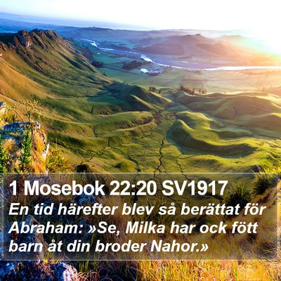 1 Mosebok 22:20 SV1917 Bible Verse Image