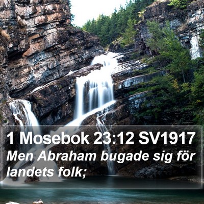 1 Mosebok 23:12 SV1917 Bible Verse Image