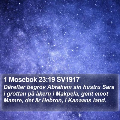 1 Mosebok 23:19 SV1917 Bible Verse Image